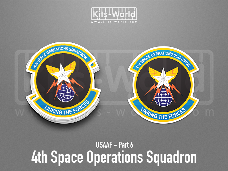 Kitsworld SAV Sticker - USAAF - 4th Space Operations Squadron W:93mm x H:100mm 